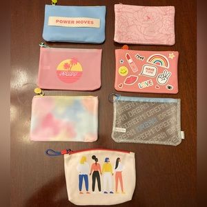 Ipsy cosmetic bags lot of 7